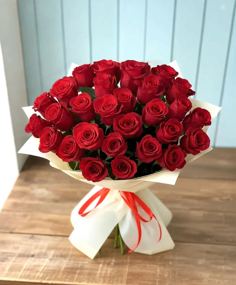 Букет 29 Красных роз в Апанасенковском