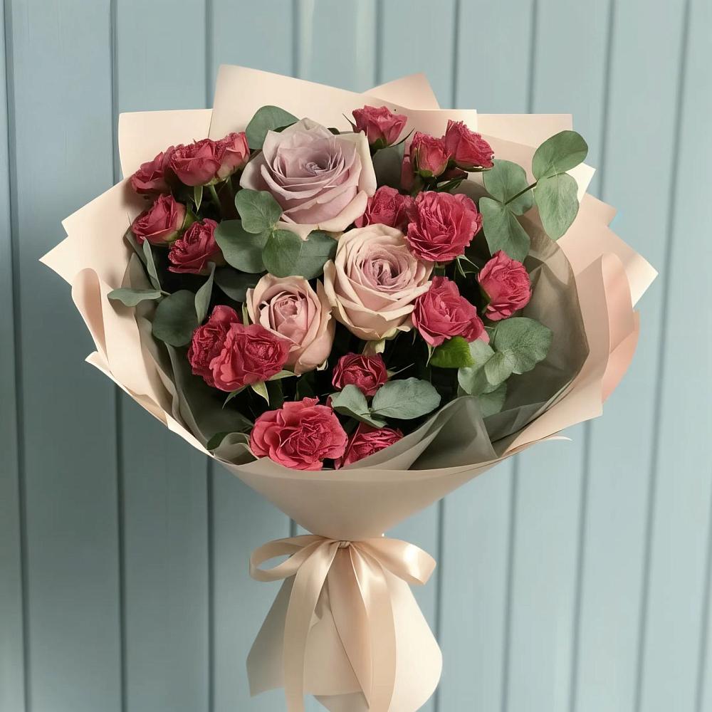 Букет цветов из: Гвоздики и Розы в Апанасенковском