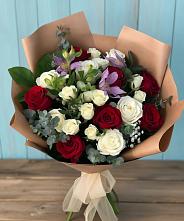 Букет цветов из:  Розы и Альстромерии в Апанасенковском