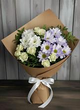 Букет цветов из:  Хризантемы и Розы в Апанасенковском