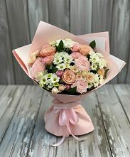 Букет цветов из:  Гвоздики, Розы и Хризантемы в Апанасенковском