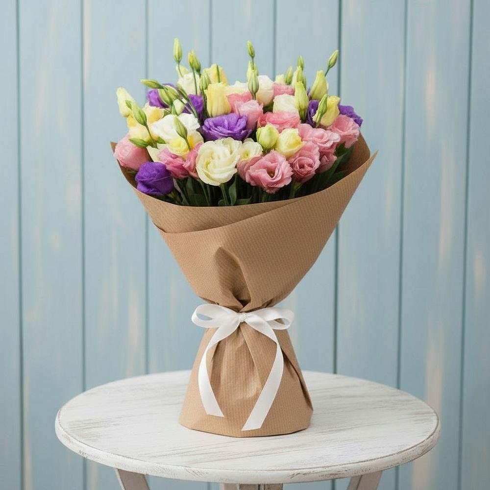 Букет цветов из: Лизиантусы в Апанасенковском