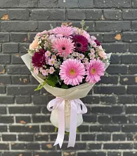 Букет цветов из:  Герберы и Хризантемы в Апанасенковском