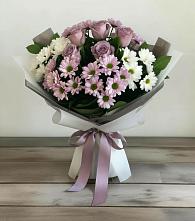 Букет цветов из:  Хризантемы и Розы в Апанасенковском