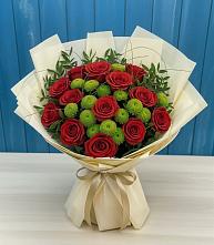 Букет цветов из:  Розы и Хризантемы в Апанасенковском